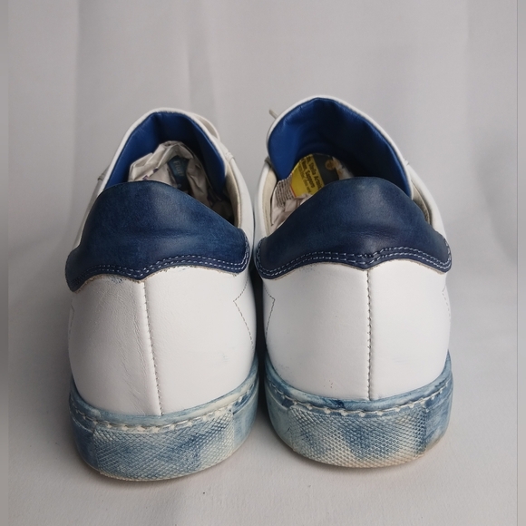 INTENSI Men Shoes Size 43 = 10-10.5 US White Leather Made In Italy - Picture 5 of 10